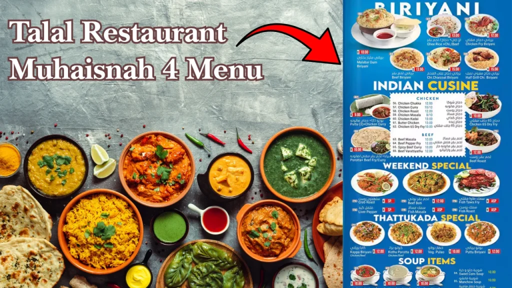 Talal Restaurant Muhaisnah 4 Menu