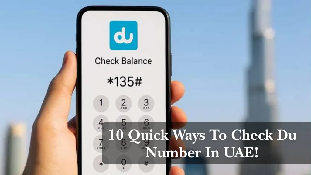 10 Quick Ways To Check Du Number In UAE!